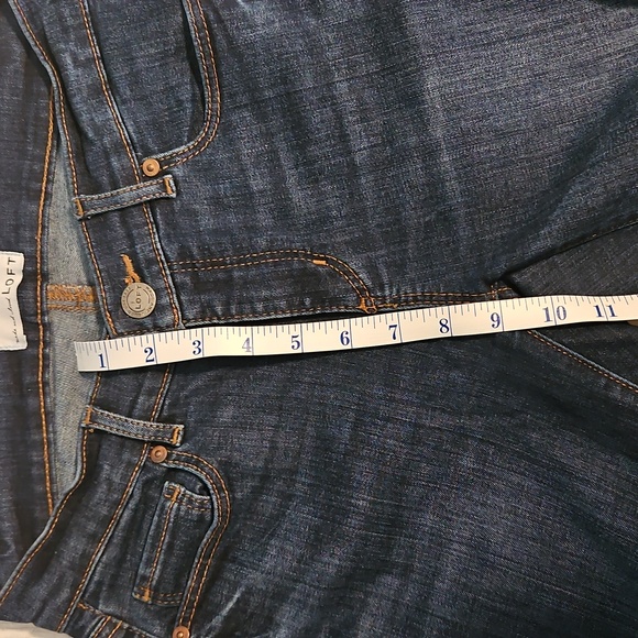 LOFT Women's Deep Indigo Straight Jeans - Picture 8 of 8